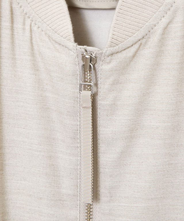 リネンライク ブルゾン