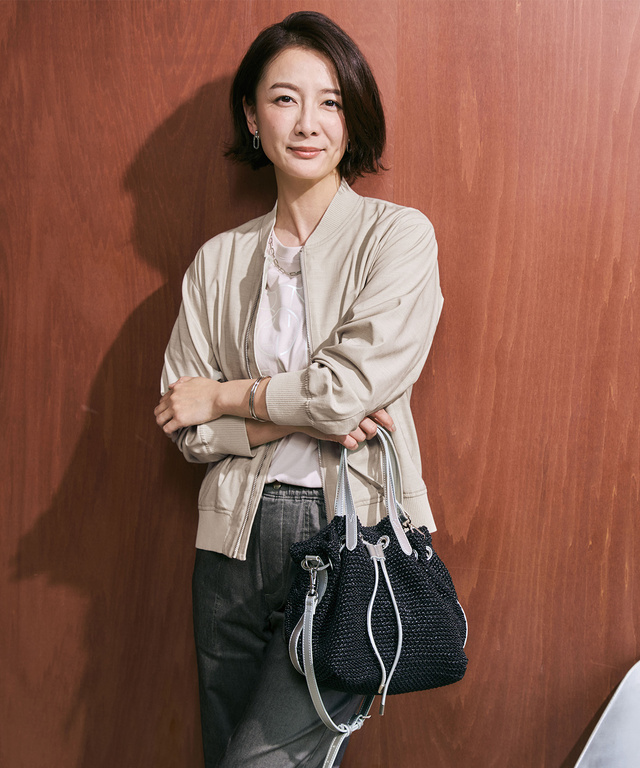 リネンライク ブルゾン