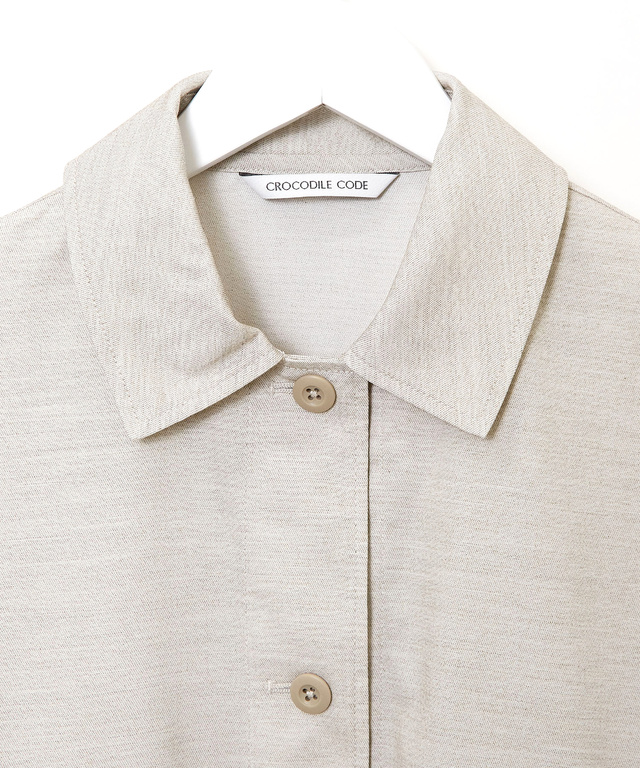 リネンライク ミリタリージャケット【オンラインショップ・一部店舗限定】