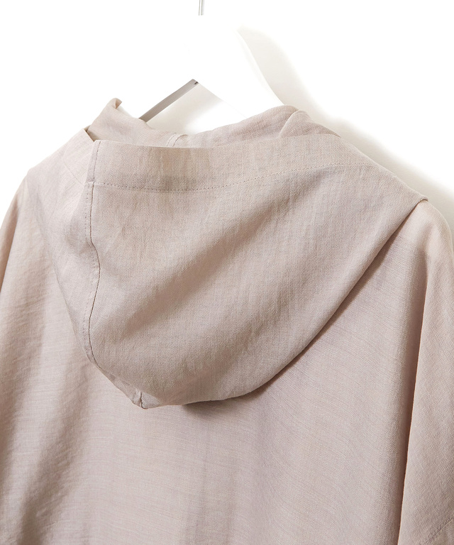 シアー フード付きブルゾン