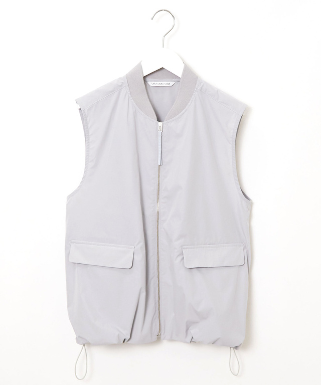 タフタ ジップアップ ベスト