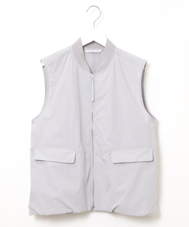 タフタ ジップアップ ベスト