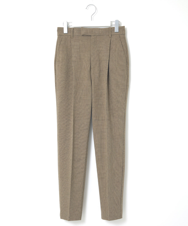 裏起毛 ワンタック パンツ