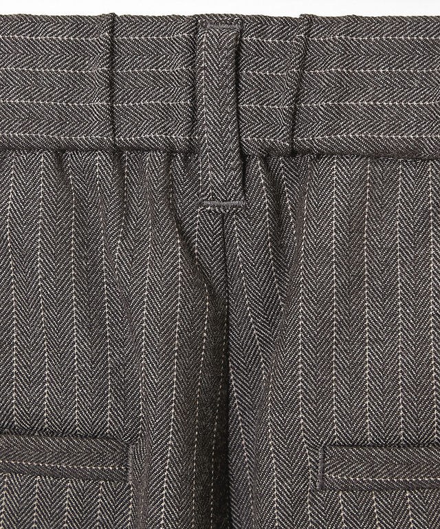 裏起毛 テーパード パンツ