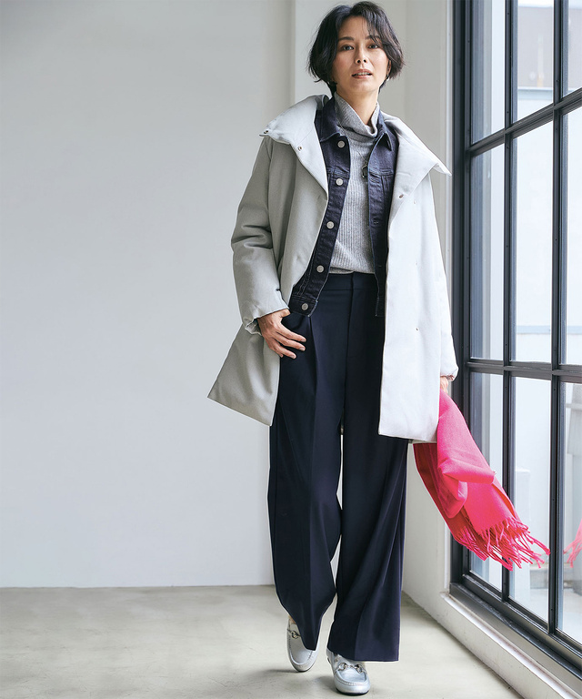 裏起毛 ワイド パンツ【一部店舗限定】