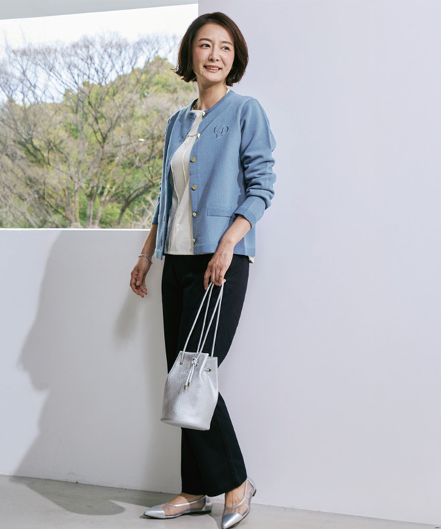 ドビー織 ストレートパンツ【オンラインショップ・一部店舗限定】