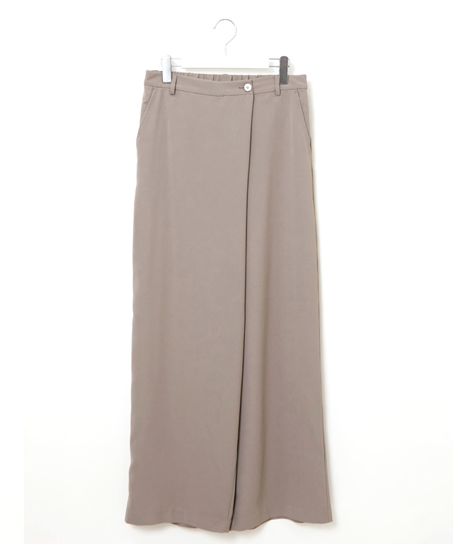 ラップ風 セミワイドパンツ【接触冷感】【吸汗速乾】