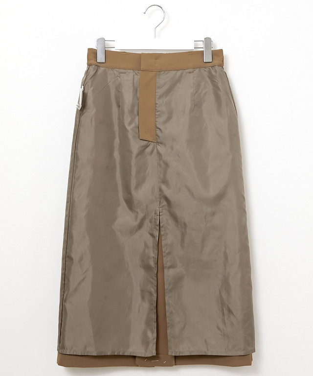 ボックスプリーツ ミドル丈 スカート【一部店舗限定】