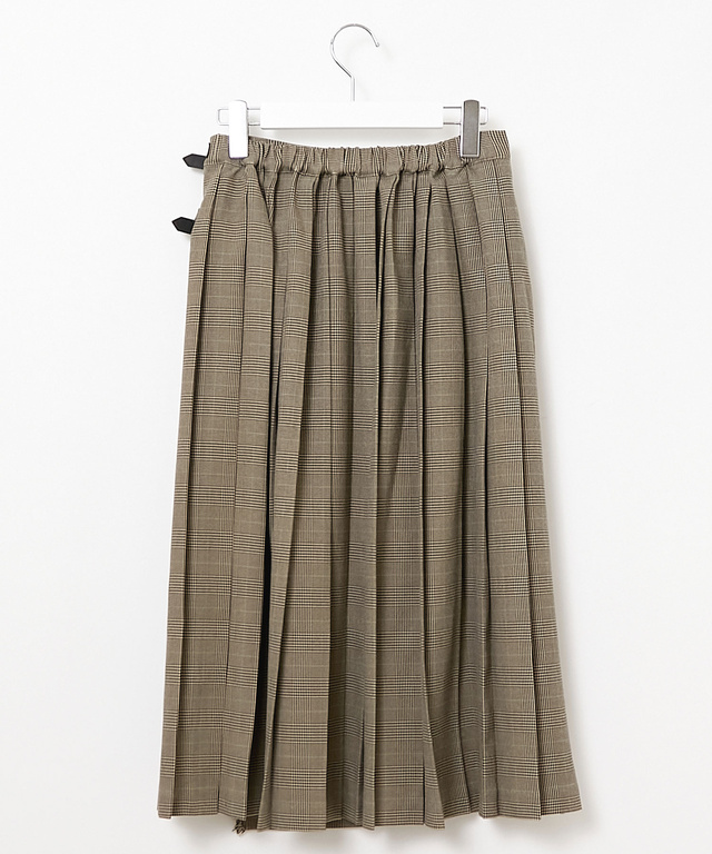 チェック プリーツ スカート