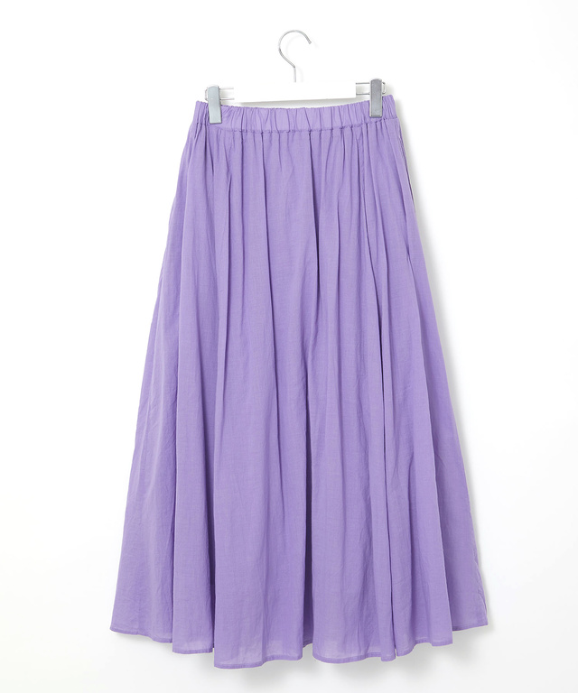 カラー ロングスカート