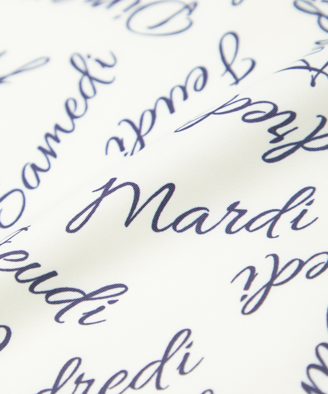 フレンチ レタード スカーフ