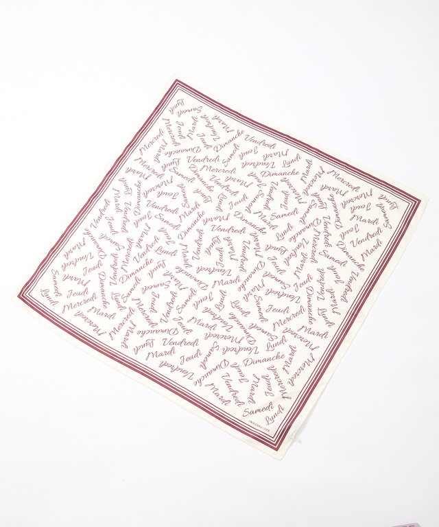 フレンチ レタード スカーフ