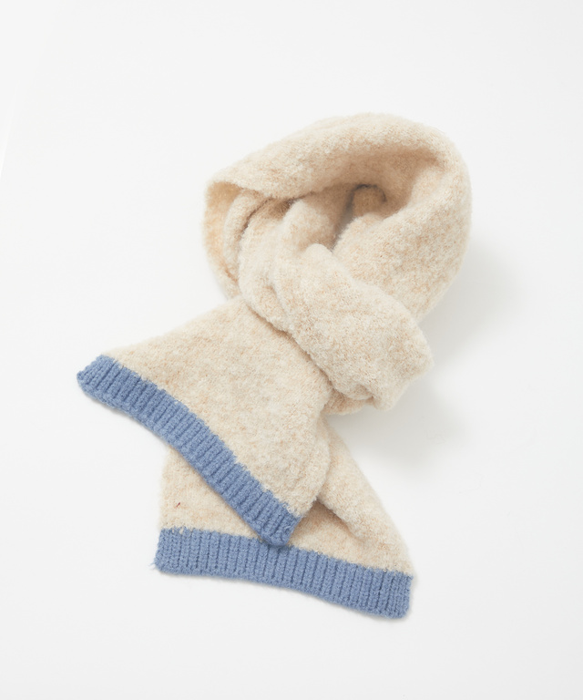 ブークレー 配色 マフラー【手洗いOK】【一部店舗限定】