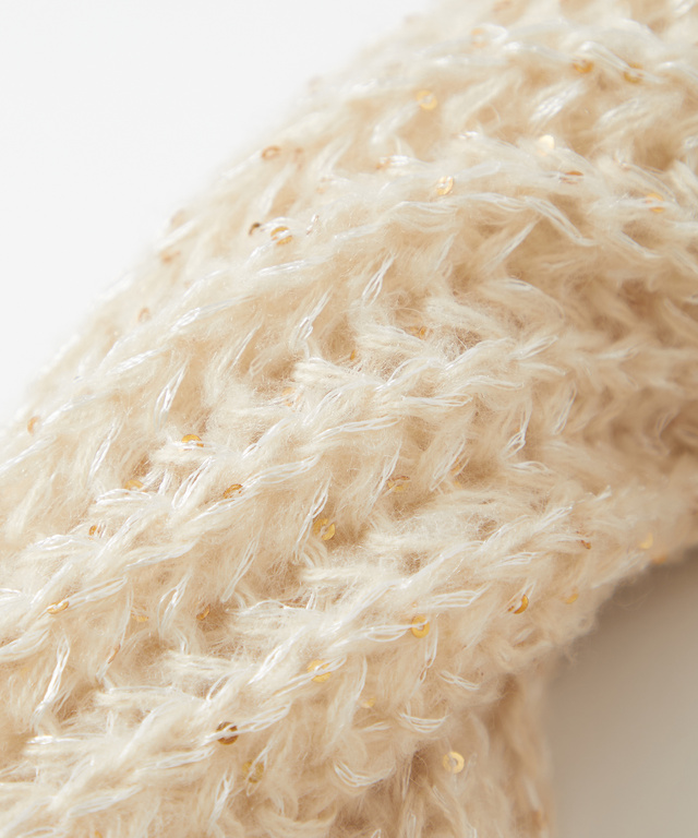 スパンコール ニット スヌード【手洗いOK】