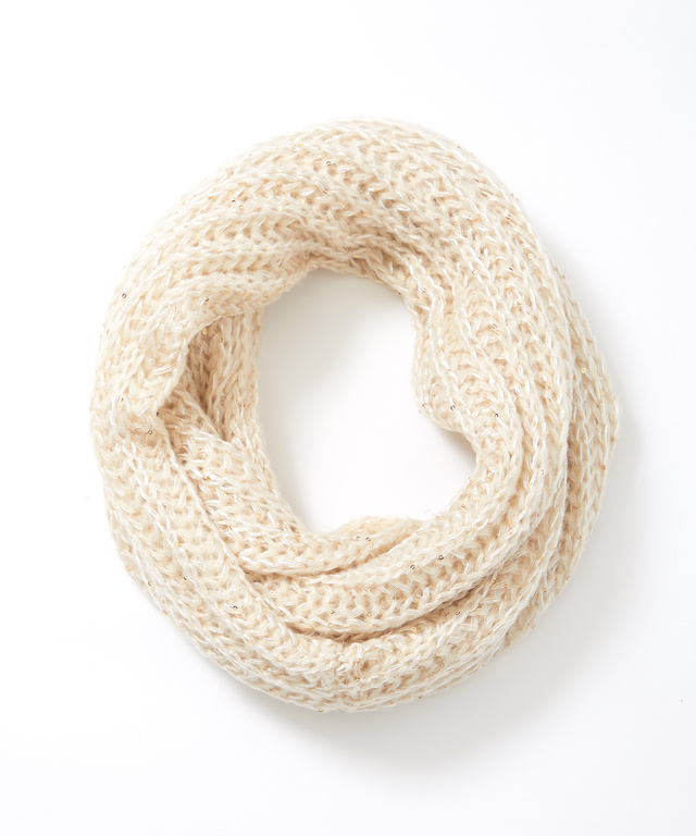 スパンコール ニット スヌード【手洗いOK】