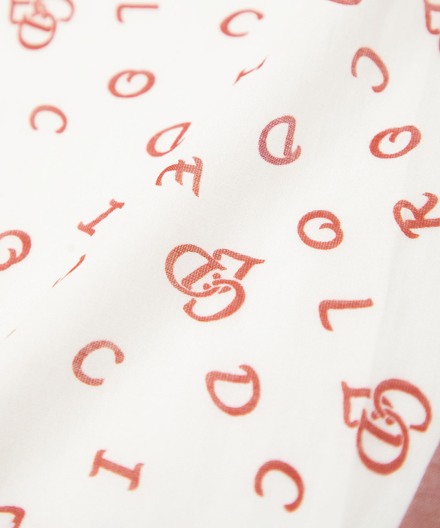 ロゴプリント スカーフ