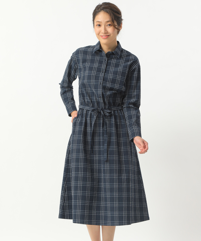 レディース サッカー素材シャツワンピース通販 0221 クロコダイル Crocodile 公式通販サイト