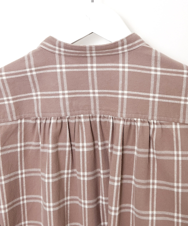 起毛 バンドカラー チュニック