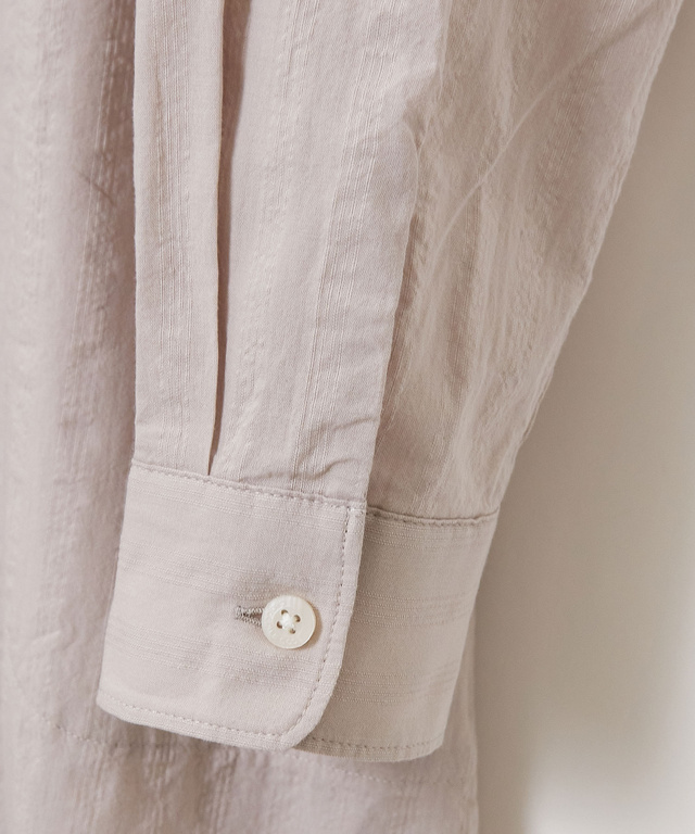 ドビーストライプ シャツワンピース