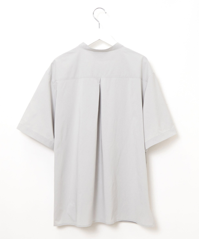 ラッカン素材 バンドカラー チュニック【吸汗速乾】