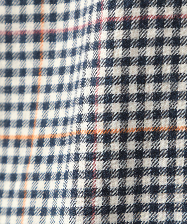 ビエラ素材ロゴ刺繍シャツ