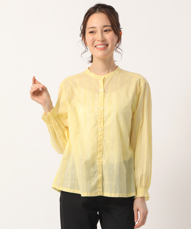 あおむらたん様Curensology バンドカラーシャツ秋冬オシャレトレンド あおむらたん様Curensology バンドカラーシャツ秋冬オシャレトレンド