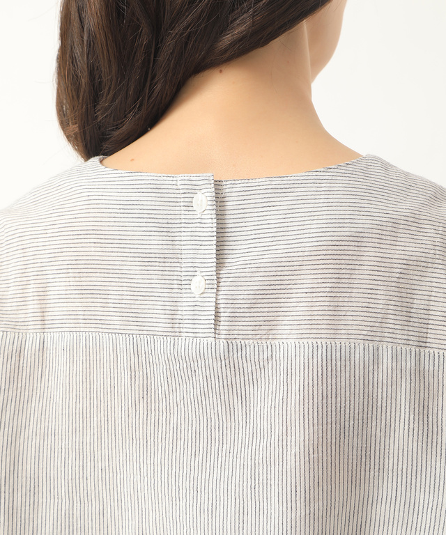 コットンリネン刺繍ブラウス【UV加工】