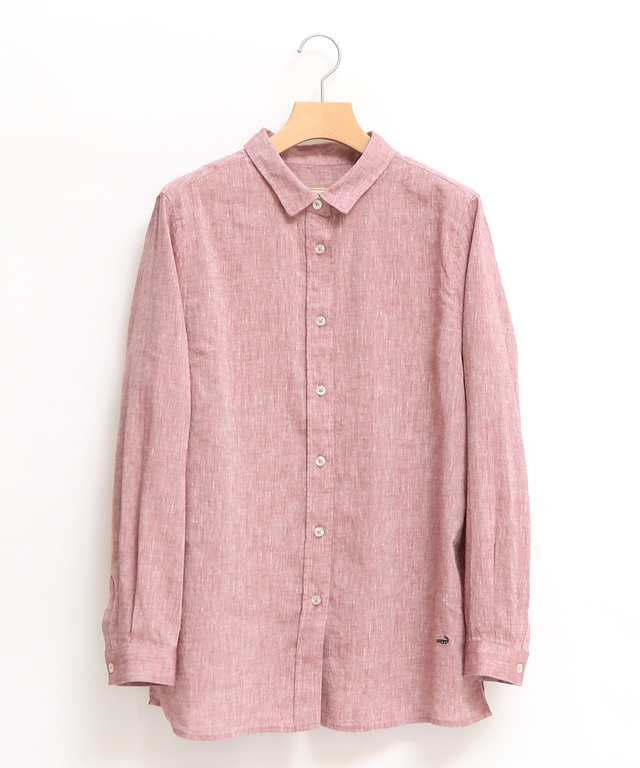 リネンブレンド シャンブレー シャツ