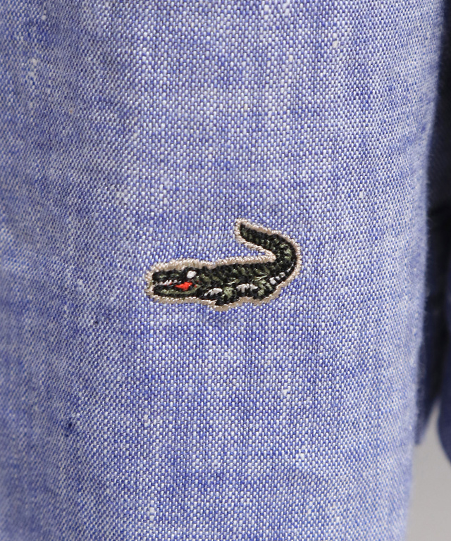 リネンブレンド シャンブレー シャツ