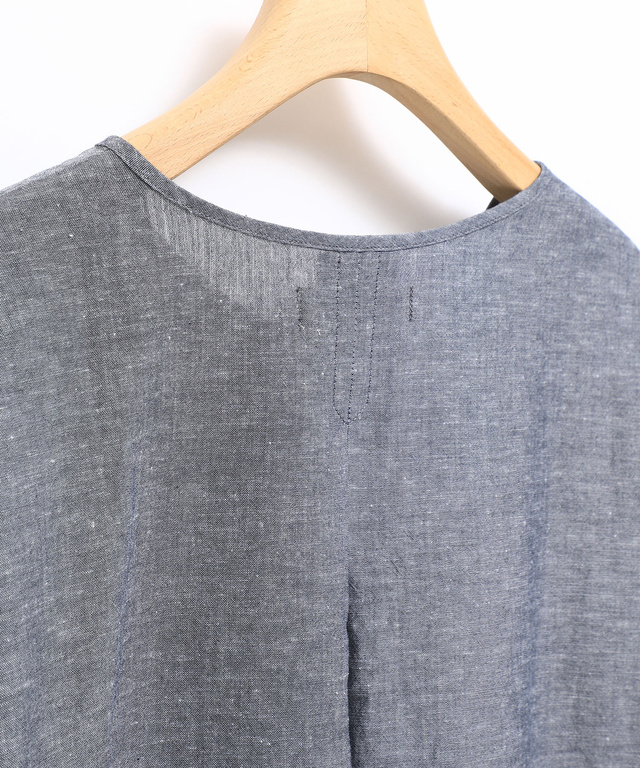 裾刺繍 キーネック ブラウス【WEB・一部店舗限定】