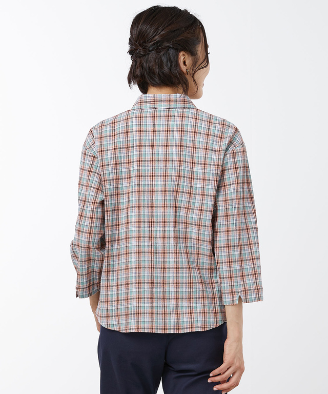 レディース 楊柳 スナップボタン ブラウス通販 [030133114] クロコダイル(CROCODILE) 公式通販サイト