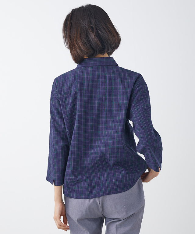 レディース 楊柳 スナップボタン ブラウス通販 [030133114] クロコダイル(CROCODILE) 公式通販サイト