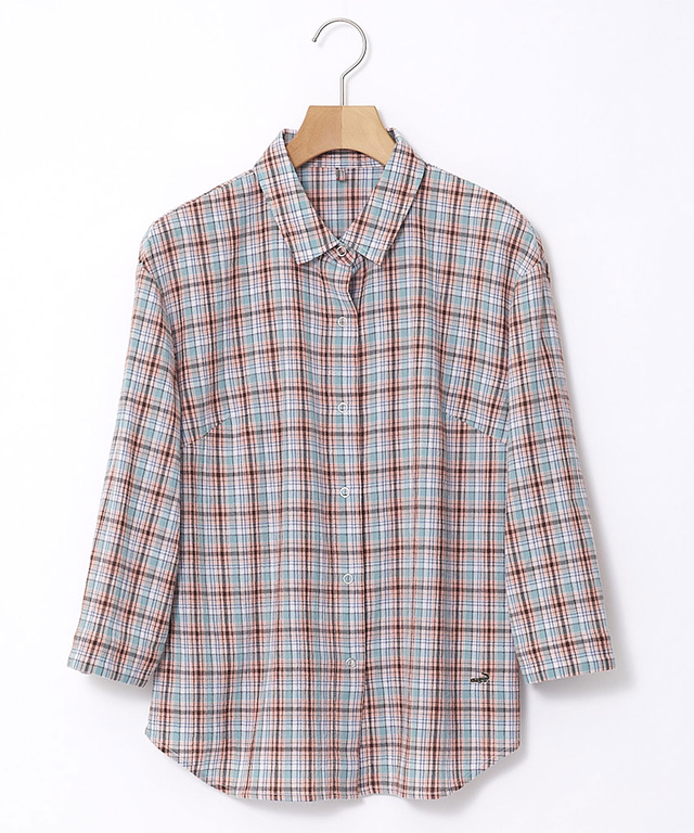 レディース 楊柳 スナップボタン ブラウス通販 [030133114] クロコダイル(CROCODILE) 公式通販サイト