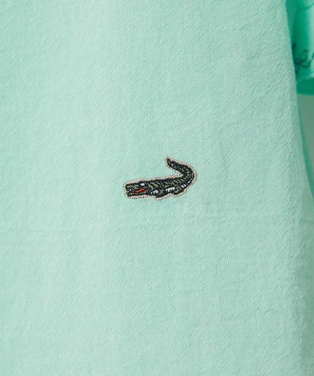 カフス刺繍 ギャザー ブラウス