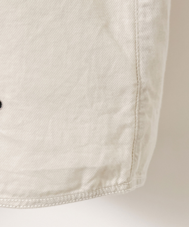 ツイル スクエアネック ブラウス