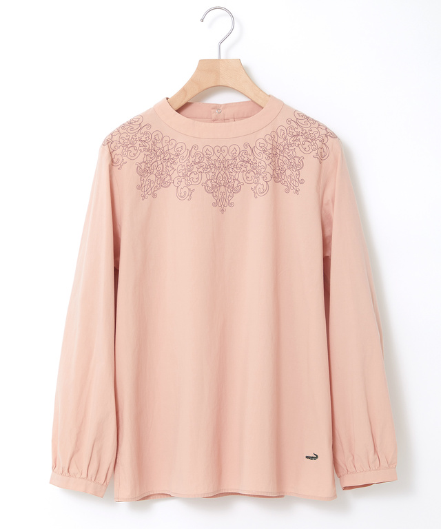 襟プリント デザイン ブラウス