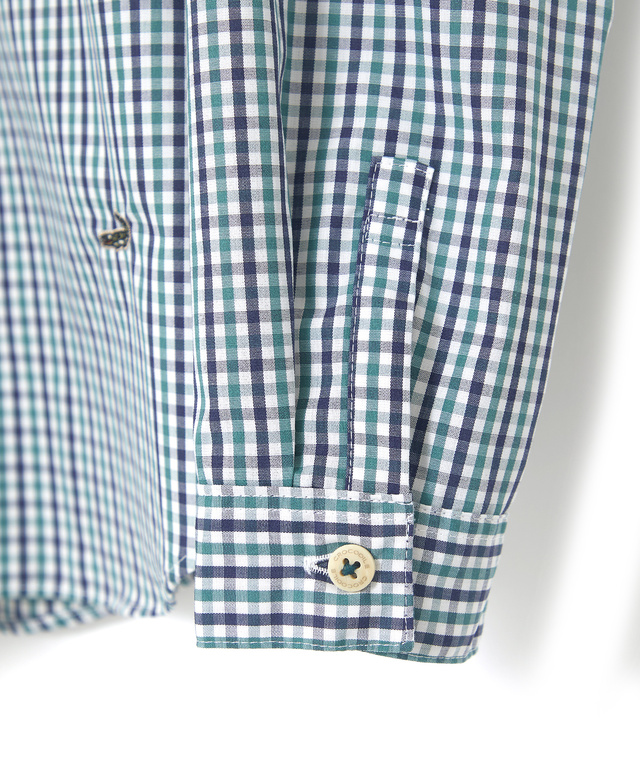 コットンブレンド レギュラーカラー ブラウス