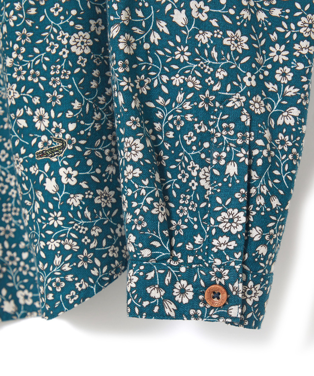 フラワー プリント ブラウス