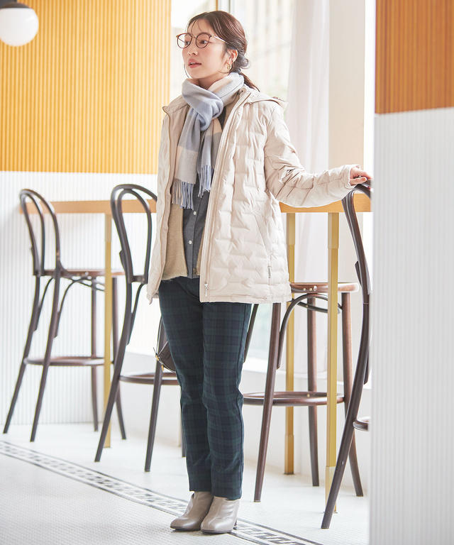 フランネル 襟刺繍 ブラウス