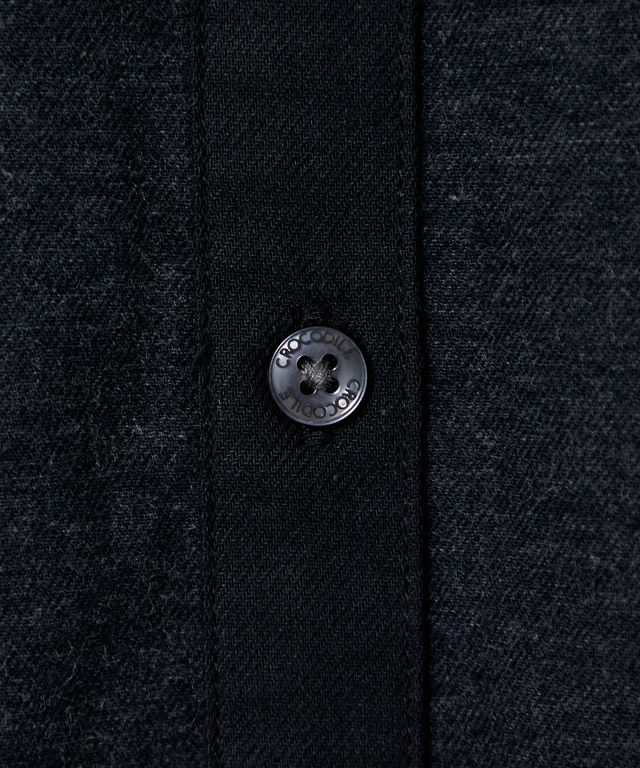 シャンブレー 襟デザイン ブラウス