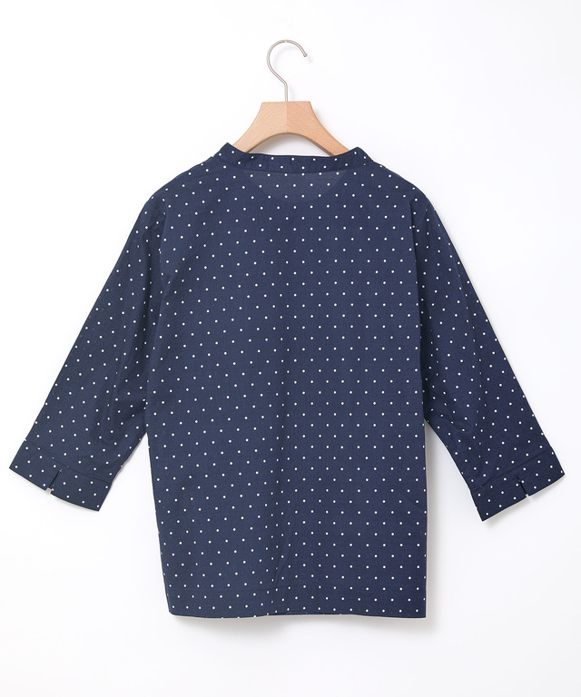 コットン ドット柄 ブラウス【一部店舗限定】