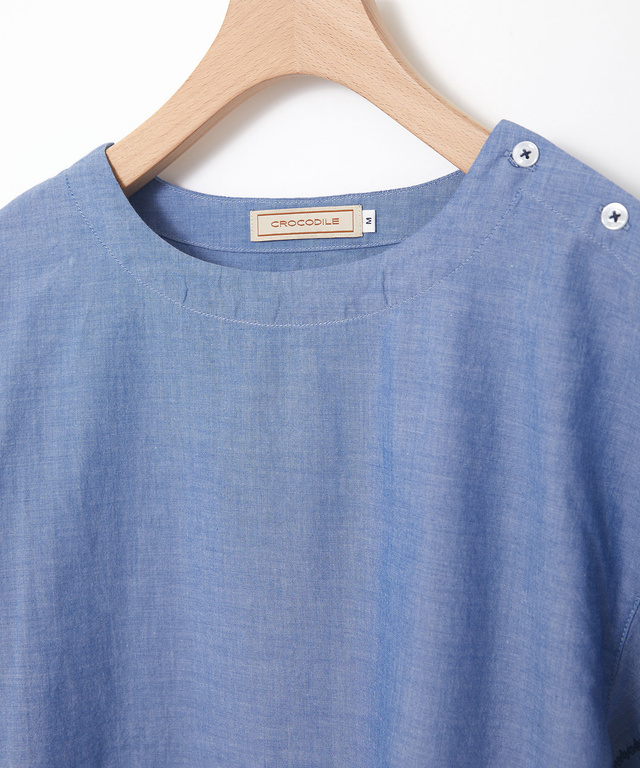袖刺繍 プルオーバー ブラウス【オンラインショップ限定】