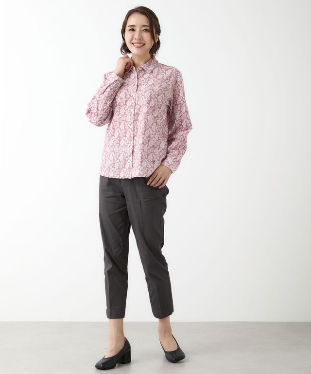 花柄 長袖 ブラウス【JAPAN FABRIC】