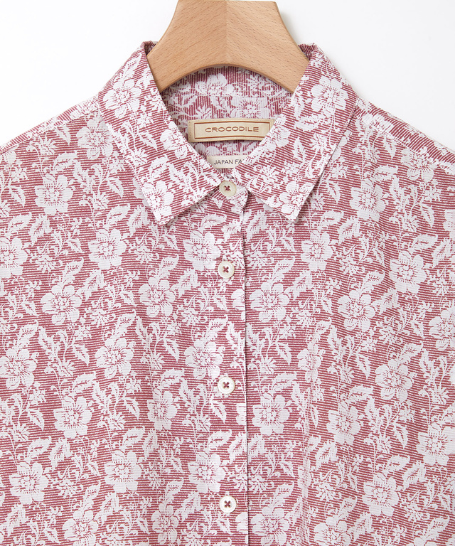 花柄 長袖 ブラウス【JAPAN FABRIC】