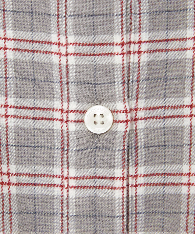 フランネル チェック ブラウス