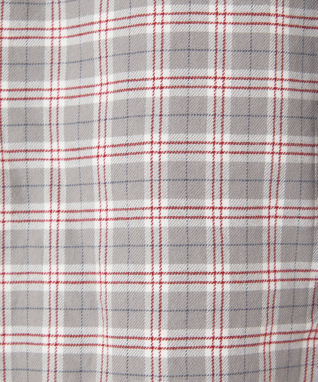 フランネル チェック ブラウス