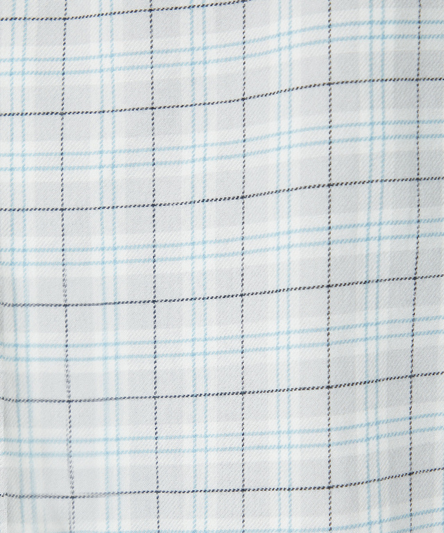 フランネル チェック ブラウス