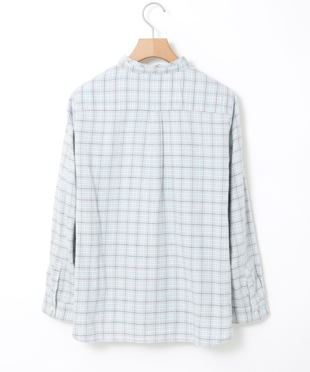 フランネル チェック ブラウス