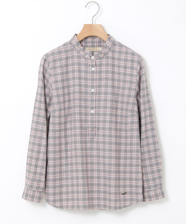 フランネル チェック ブラウス