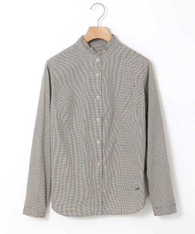 フリルカラー コットン ブラウス【一部店舗限定】